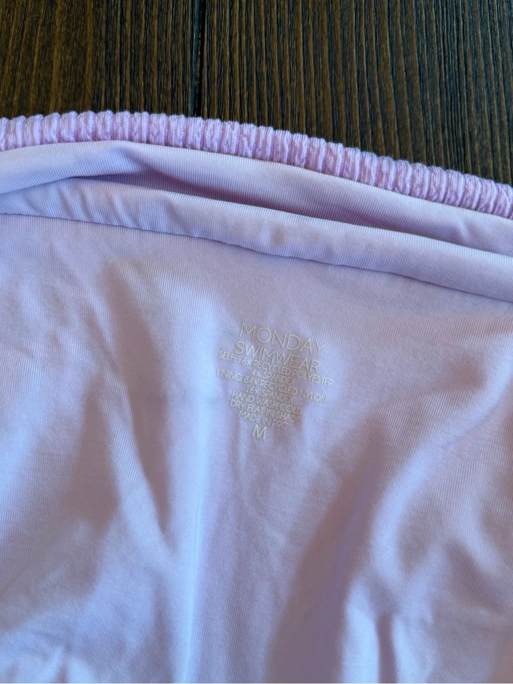 Monday Swimwear Lavender Pink Ribbed Bikini Set
